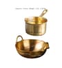 Bronze 10 Inch/3 Litre Kadai & 7.6 Inch/2Litre Sauce Pan Combo Set of 2