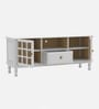 Heritage Mango Wood  TV Console In White Finish