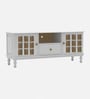 Heritage Mango Wood  TV Console In White Finish