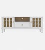 Heritage Mango Wood  TV Console In White Finish