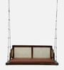Hermance Sheesham Wood 2 Seater Swing With Reversible Back In Provincial Teak Finish