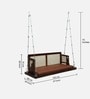 Hermance Sheesham Wood 2 Seater Swing With Reversible Back In Provincial Teak Finish