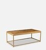 Herringbone Solid Wood Coffee Tables in Natrual Finish