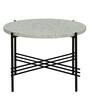 Hesin Metal Coffee Table With Terrazzo Top In Black Colour