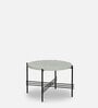 Hesin Metal Coffee Table With Terrazzo Top In Black Colour