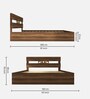 Hestia Queen Size Bed in Walnut Finish