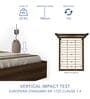 Hestia Queen Size Bed in Walnut Finish