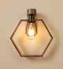 Hex Wooden Novelty Wall Light (Natural Wood)