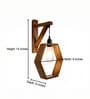 Hex Wooden Novelty Wall Light (Natural Wood)