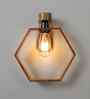 Hex Wooden Novelty Wall Light (Natural Wood)