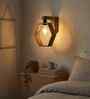 Hex Wooden Novelty Wall Light (Natural Wood)