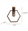 Hex Wooden Novelty Wall Light (Natural Wood)