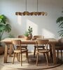 Hexa 48 Brown Wooden LED Hanging Lamp