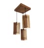Hexa Beige & Brown Cluster Hanging Lamp