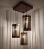 Hexa Beige & Brown Cluster Hanging Lamp