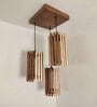 Hexa Beige & Brown Cluster Hanging Lamp
