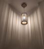 Hexa Brown Solid Wood Single Hanging Light