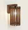 Hexa Brown Solid Wood Wall Sconces