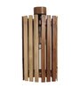 Hexa Brown Solid Wood Wall Sconces