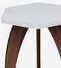 Hexa Table in White Finish