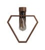 Hexad Brown Solid Wood Wall Sconces