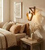 Hexad L Brown Solid Wood Wall Sconces