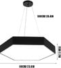 Hexagon 48W LED Ceiling Light Office & Gym Lighting 3 Color Modes