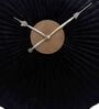 Black & Gold Hammered Wall Clock