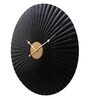 Black & Gold Hammered Wall Clock