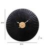 Black & Gold Hammered Wall Clock