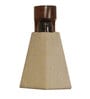 Hexagon Brown Wooden Wall Light