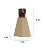 Hexagon Brown Wooden Wall Light