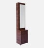 Hexagon Dresser In Tan Finish With Seating Stool Storage
