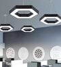 Hexagon-Ring 48W LED Ceiling Light Office & Gym Lighting 3 Color Modes