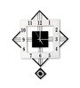 White Fibre Hexagon Silent Novelty Wall Clock