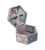 Multicolour Soapstone Hexagonal Decorative Jewellery Organiser