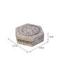 White Soapstone Hexagonal  Jewellery Organiser