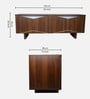 HexaLuxe TV Unit in Walnut finsh