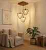 Hexar Brown Wooden Cluster Hanging Lamp