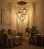 Hexar Brown Wooden Cluster Hanging Lamp