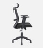 Hexon Pro Breathable Mesh  Ergonomic Chair in Black Colour with headrest