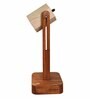 Hexspot Brown Wooden Table Lamp With Beige Wooden Lampshade