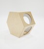 Hexxa Fur Cat House in White Colour with Wall Mounted
