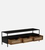 Heyen Metal TV Console In Black Colour