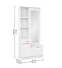 HGK Checkmate Dressing Table In White Finish With Shelf Storage