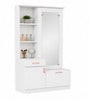 HGK Checkmate Dressing Table In White Finish With Shelf Storage