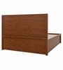 HGK Curve Bed  With Storage In Walnut Finish