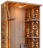 HGK Wooden Altar Unit With Golden Accent In Walnut Finish