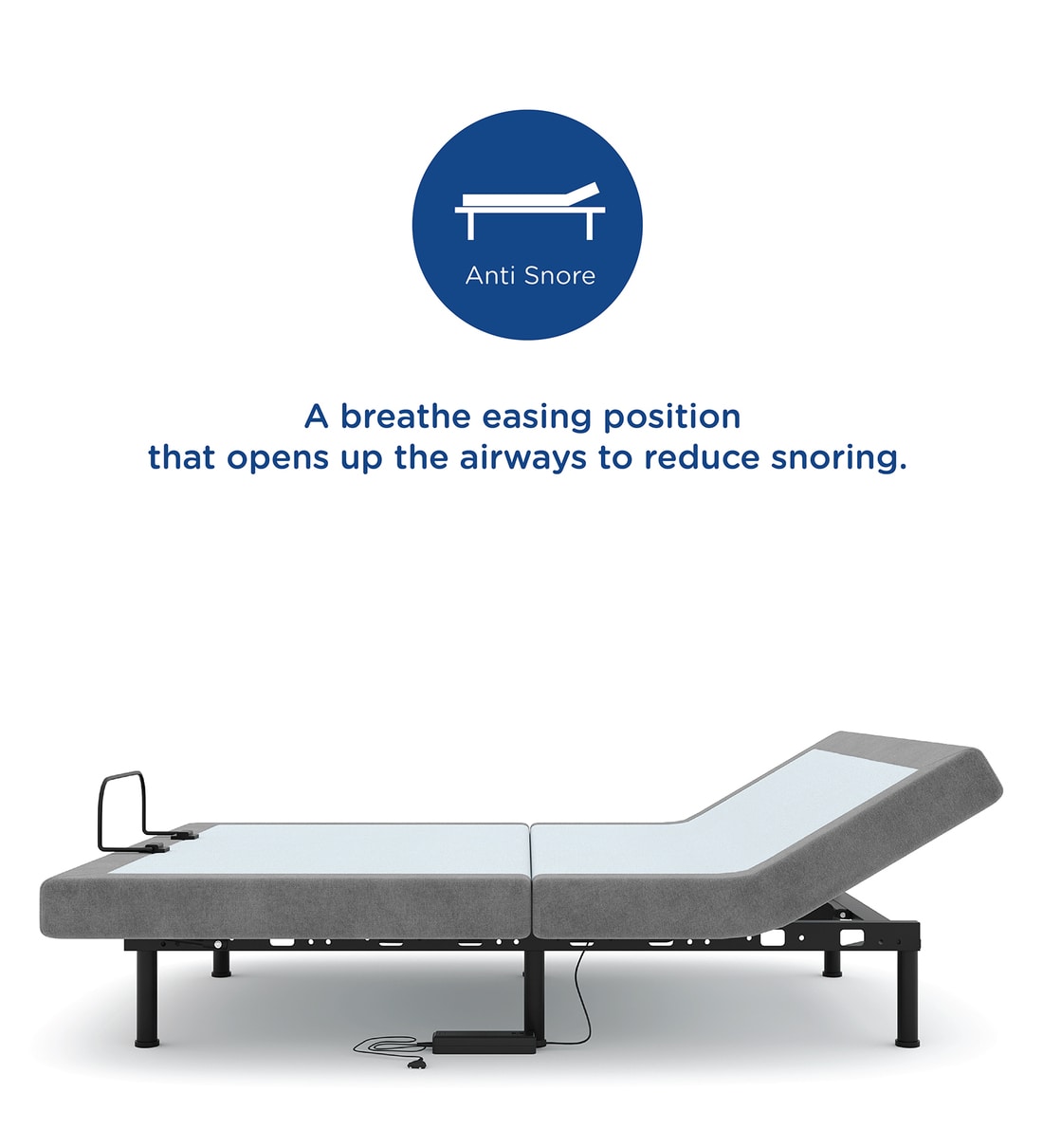 Buy HiTech Metal King Size Bed in White & Grey Finish by Doctor Dreams