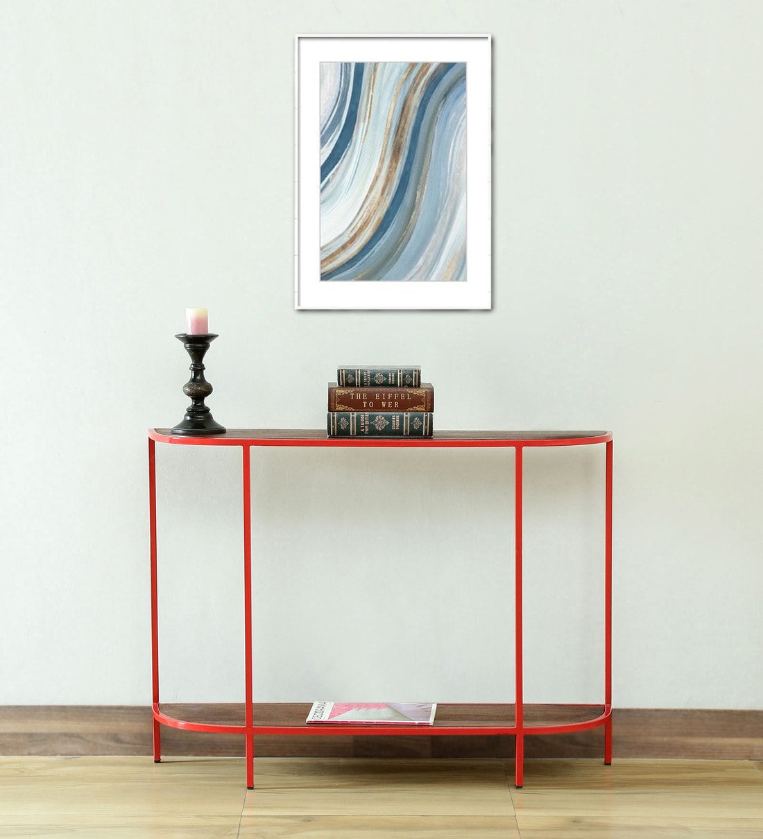 glasgow metal console table white